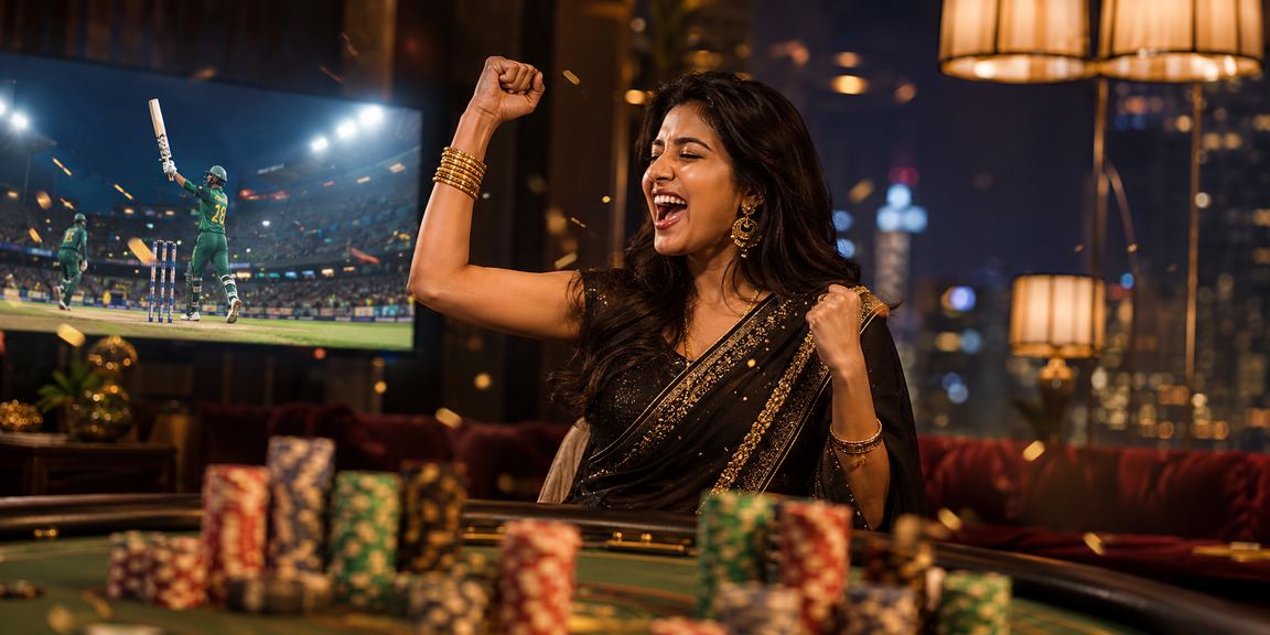 সিলেটের চা বাগানে ক্রিকেট বেটিং প্রোমোশন উপভোগ করছেন একজন খেলোয়াড়